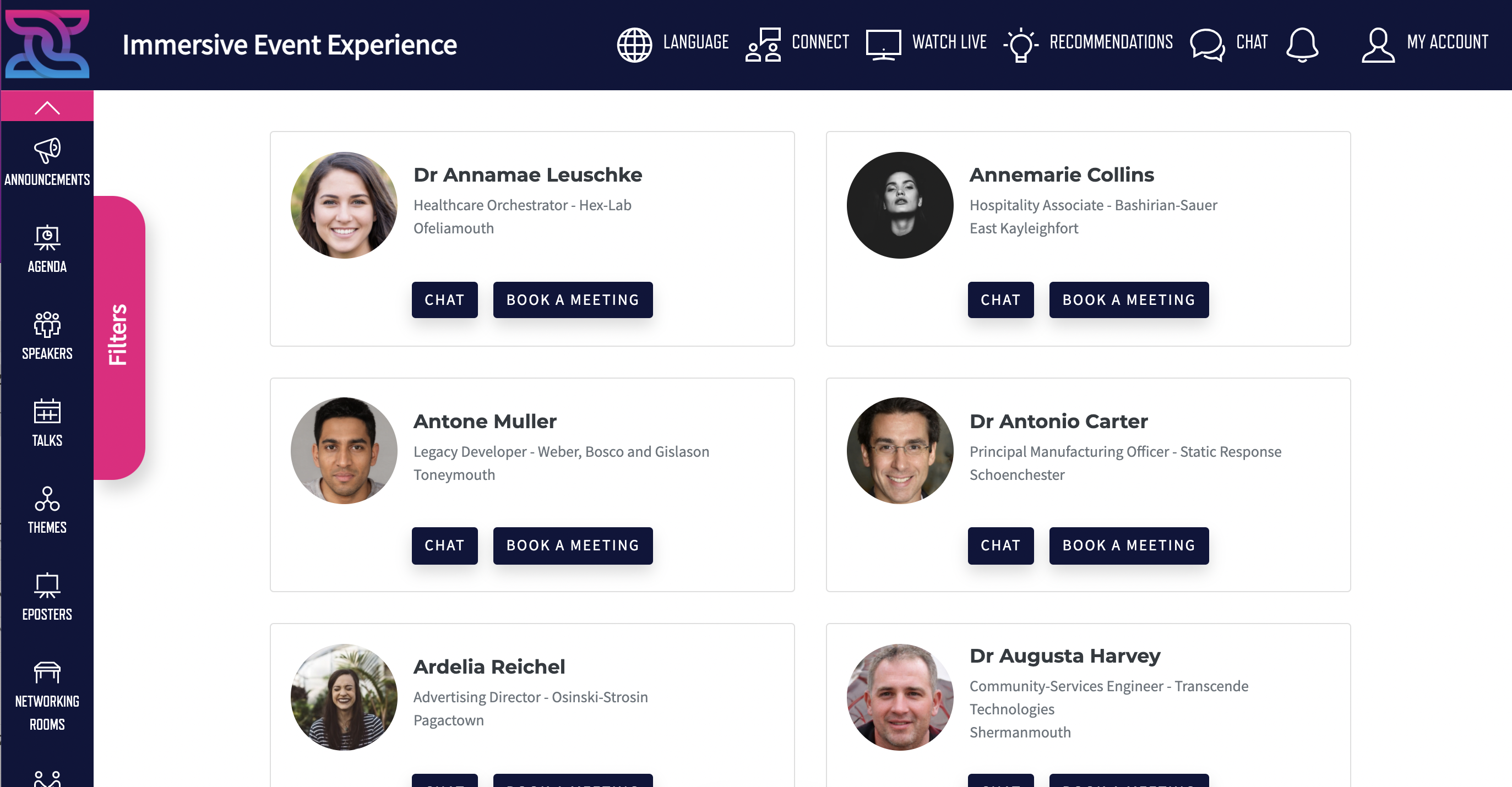 screenshot of Arinex Live